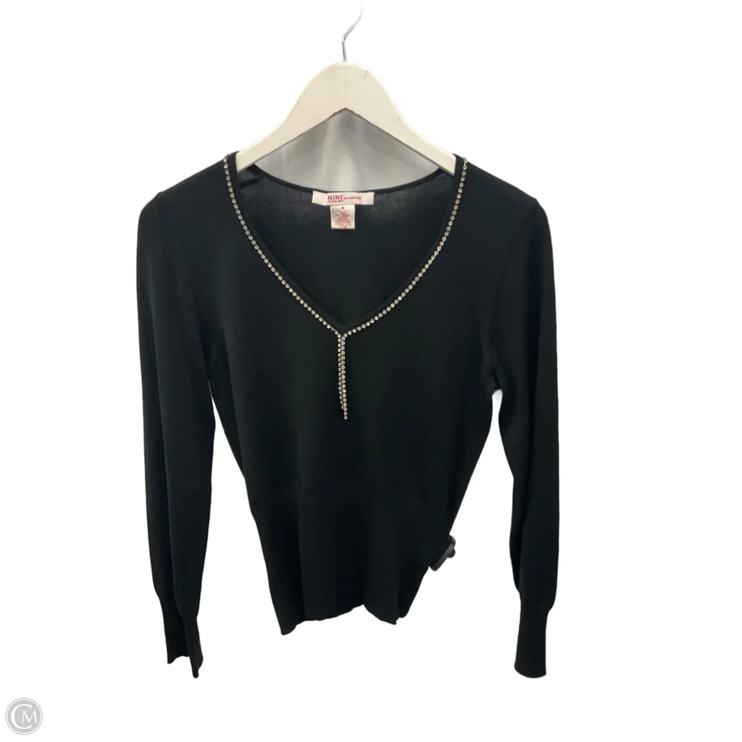 Sweater By Nine And Company In Black, Size: M