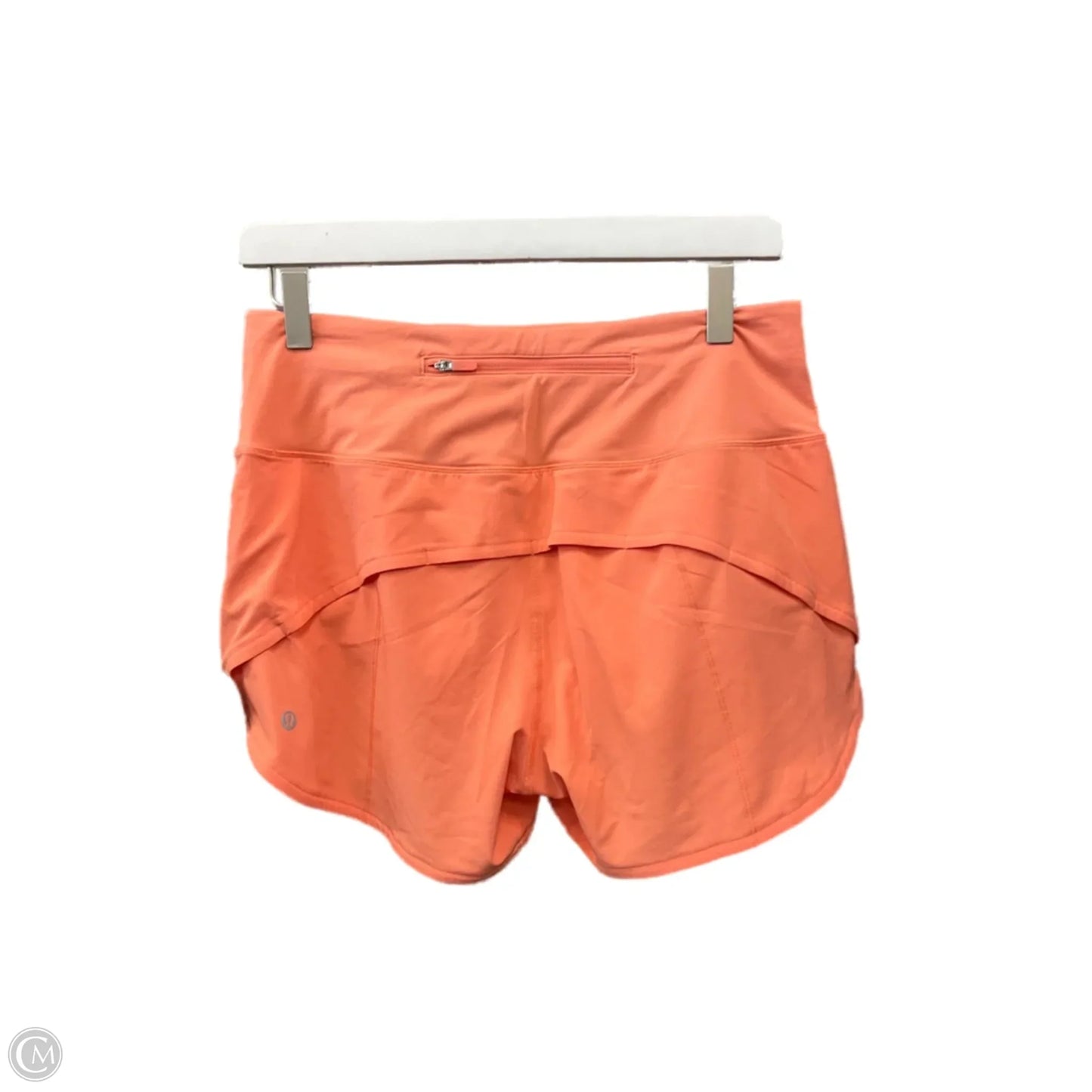 Athletic Shorts By Lululemon In Orange, Size: 6