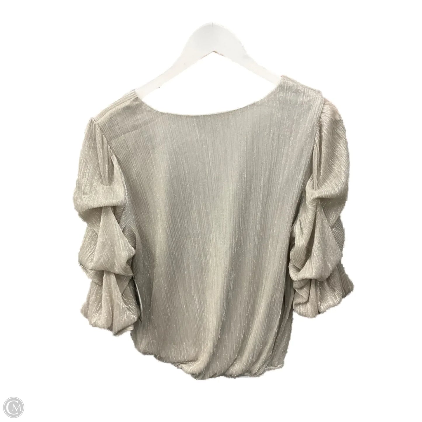 Top 3/4 Sleeve By Msk In Gold, Size: 1x