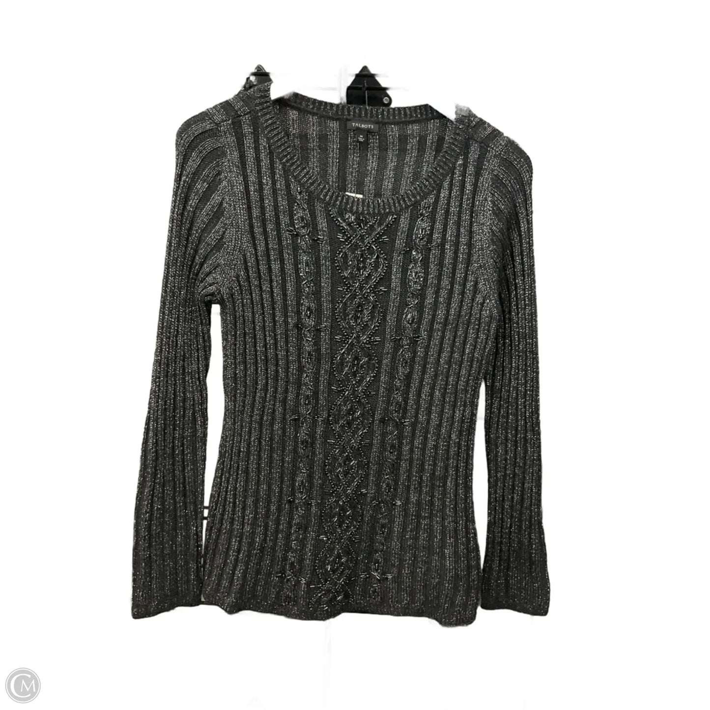 Sweater By Talbots In Grey, Size: M