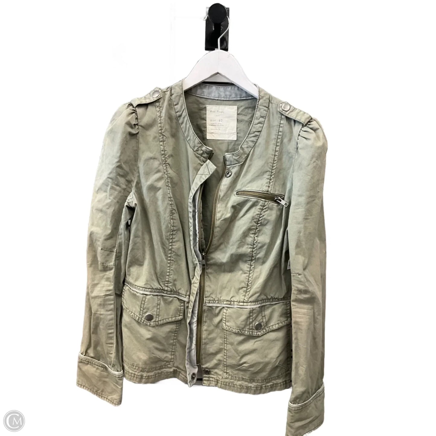 Jacket Utility By Free People In Green, Size: L