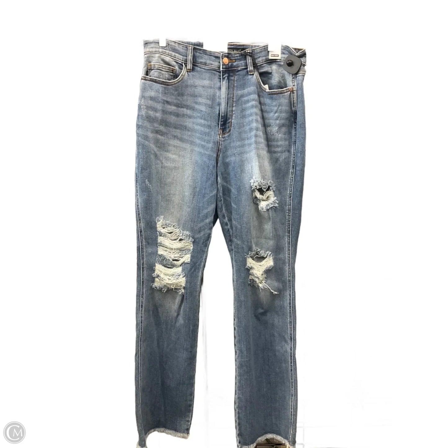 Jeans Boot Cut By Judy Blue In Blue Denim, Size: 16