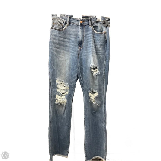 Jeans Boot Cut By Judy Blue In Blue Denim, Size: 16