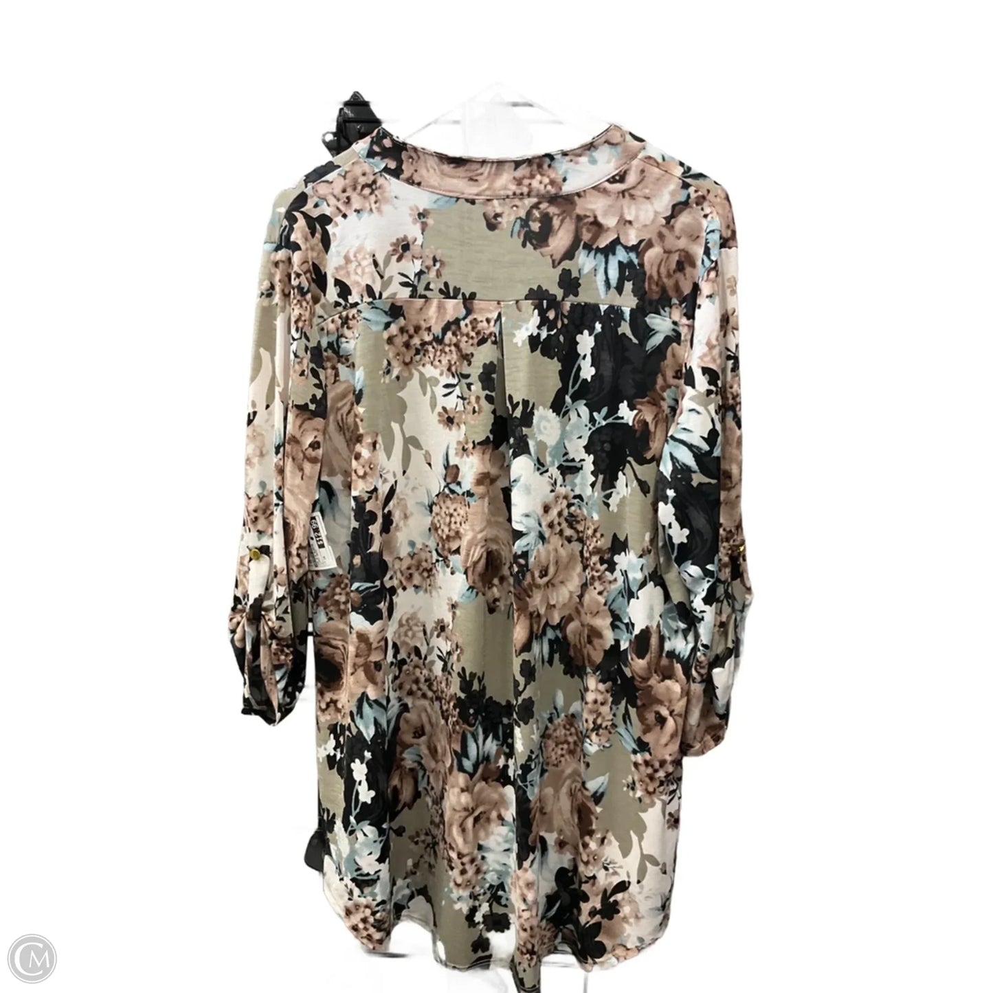 Top 3/4 Sleeve By Heimish Usa In Floral Print, Size: 3x