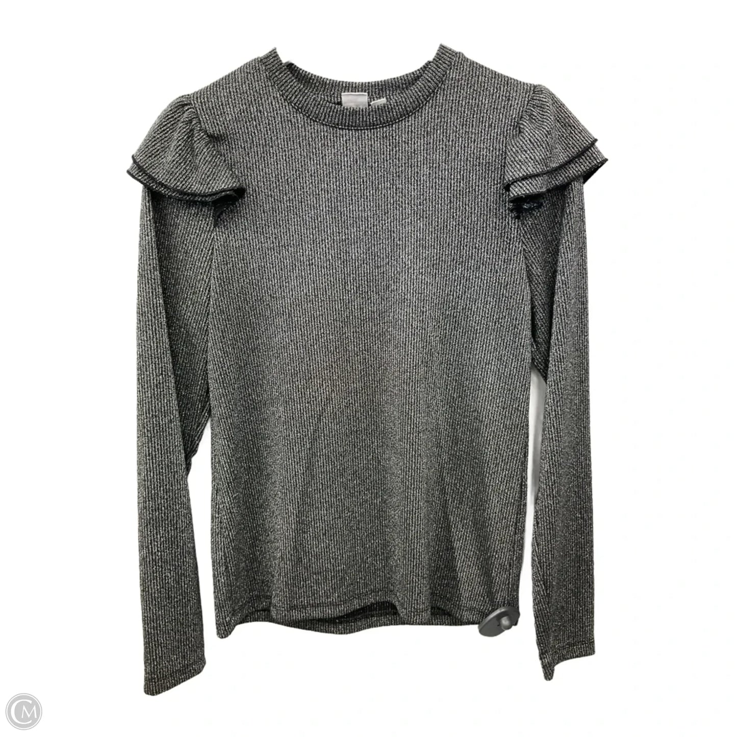 Top Long Sleeve By Gap In Silver, Size: M