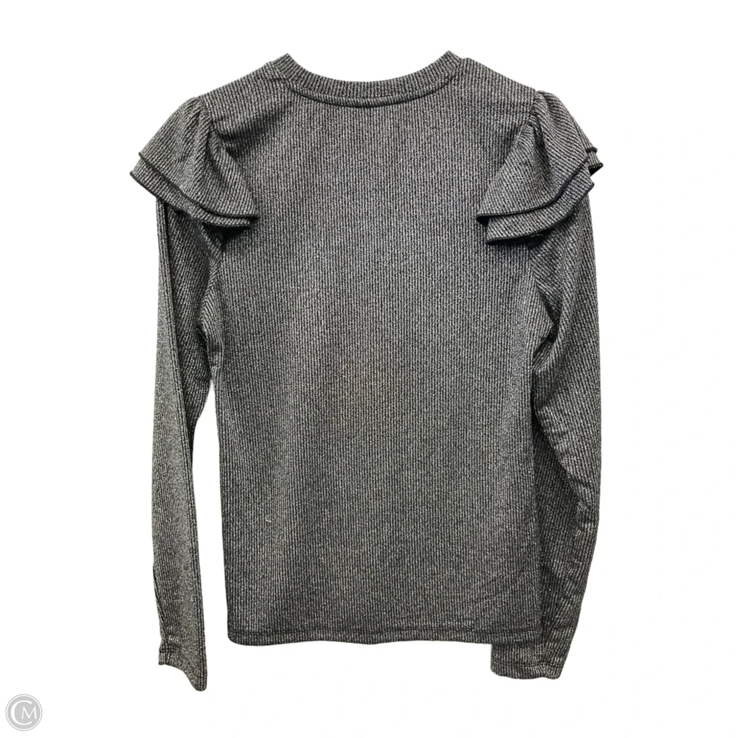 Top Long Sleeve By Gap In Silver, Size: M
