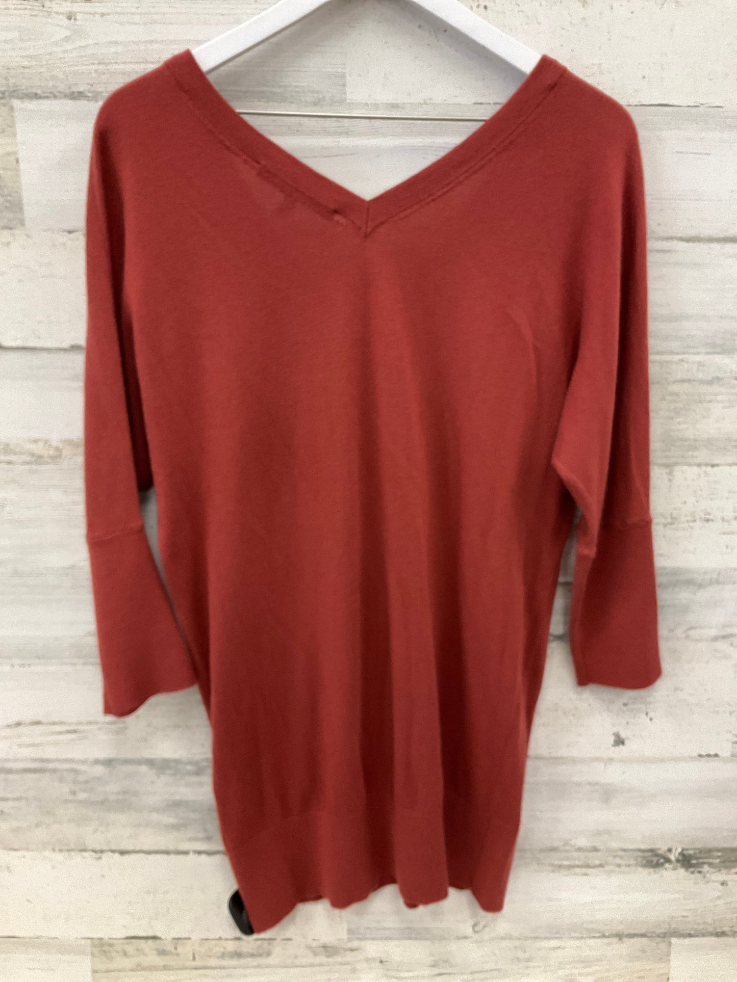 Top Long Sleeve By White House Black Market In Copper, Size: L