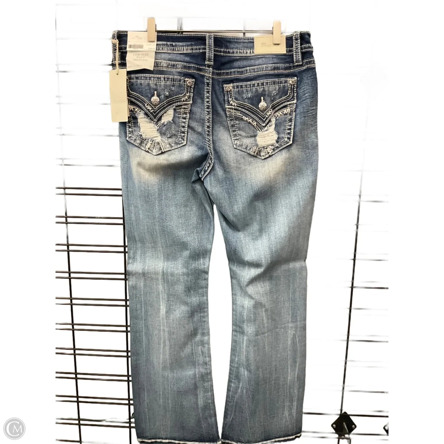 Jeans Boot Cut By Miss Me In Blue Denim, Size: 18