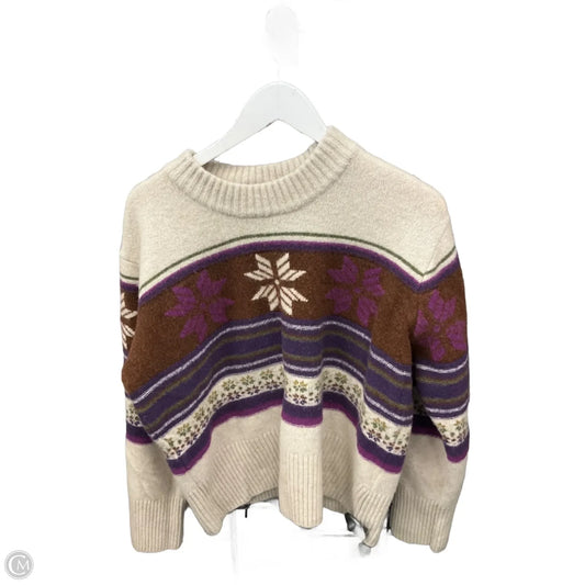Sweater By Faherty In Cream, Size: L