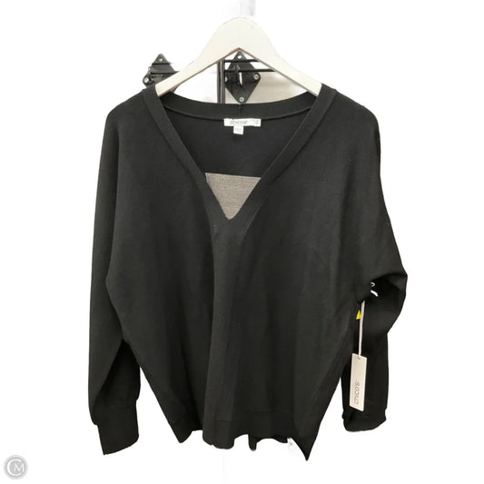 Sweater By Chicos In Black, Size: L