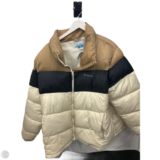 Jacket Puffer & Quilted By Columbia In Cream & Tan, Size: 3x