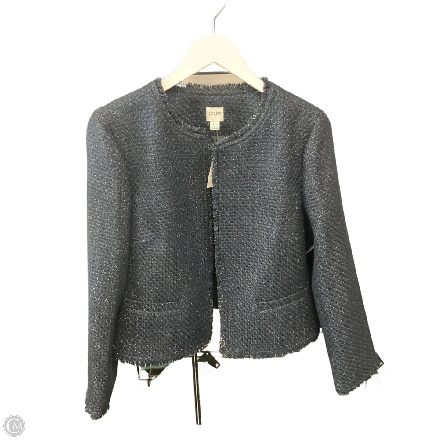 Blazer By J. Crew In Black & Blue, Size: M