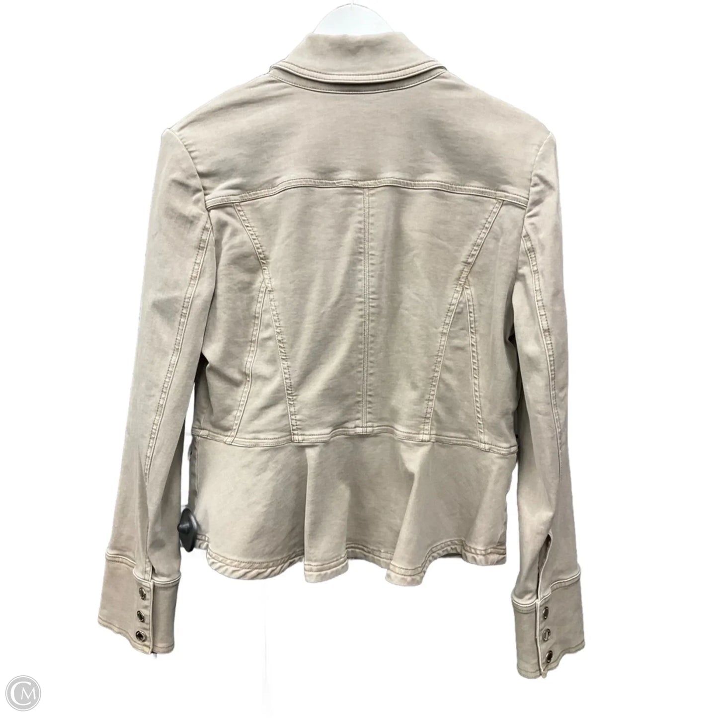 Jacket Denim By White House Black Market In Tan, Size: M