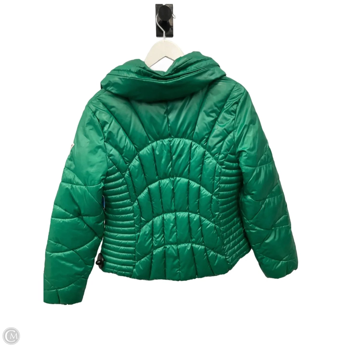 Jacket Puffer & Quilted By Guess In Green, Size: L