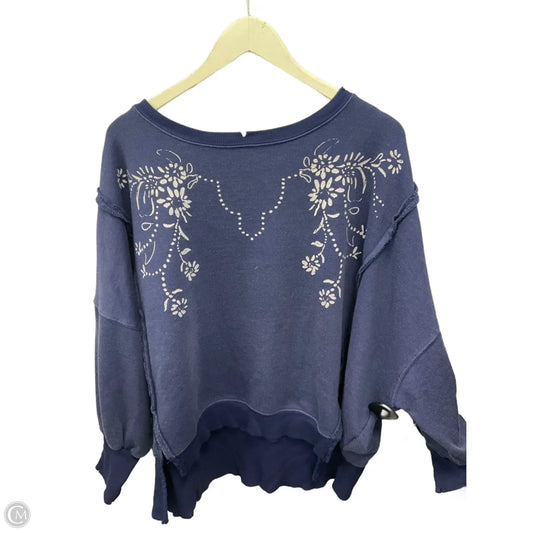 Sweatshirt Crewneck By We The Free In Blue, Size: S