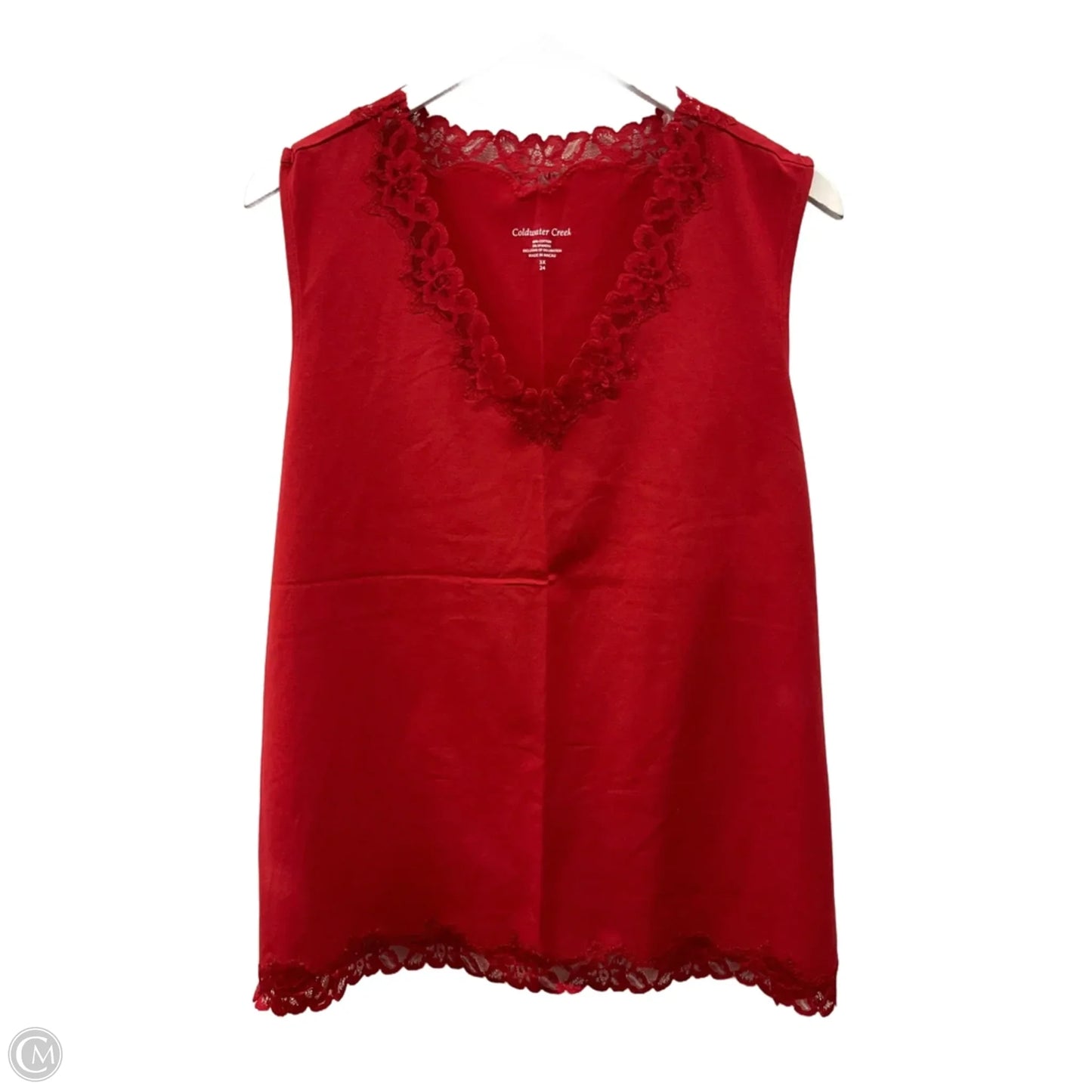 Tank Top By Coldwater Creek In Red, Size: 3x