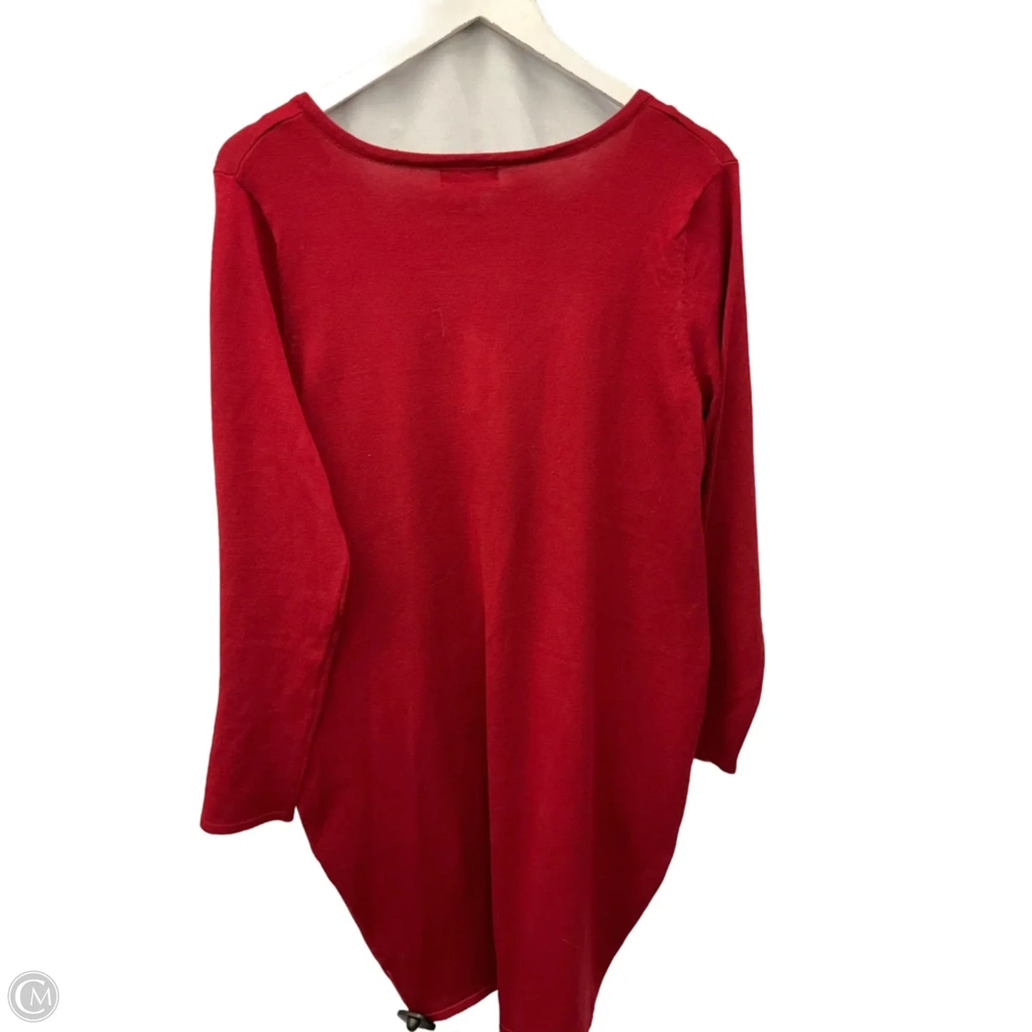 Tunic Long Sleeve By Say What In Red, Size: 2x