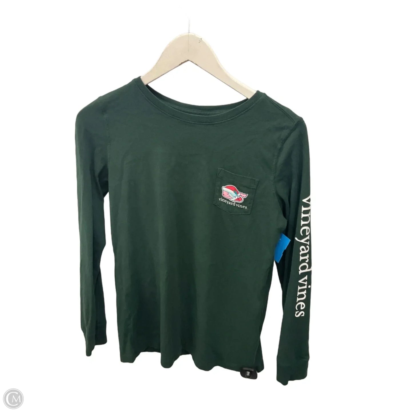 Top Long Sleeve By Vineyard Vines In Green, Size: Xs