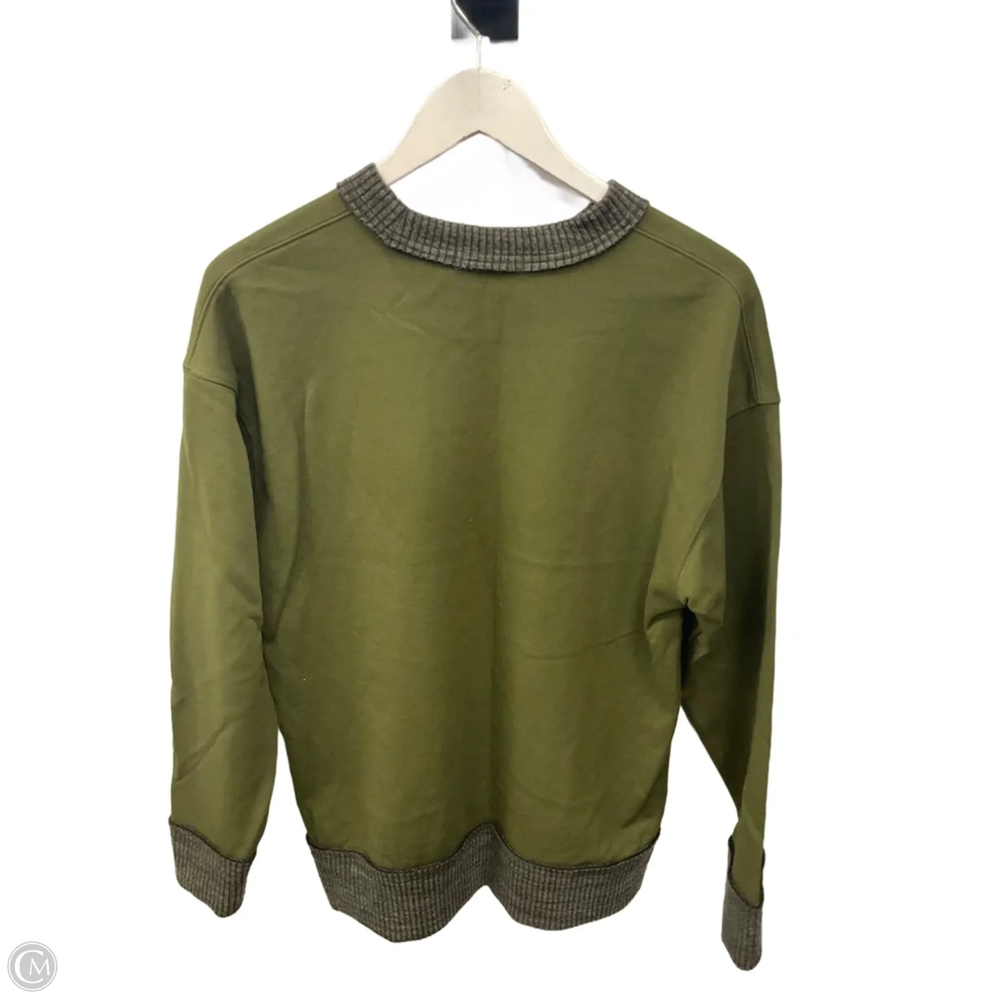 Top Long Sleeve By Staccato In Green, Size: L