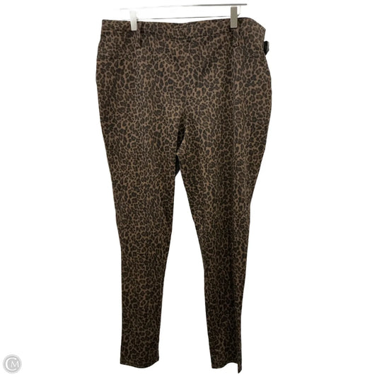 Jeans Jeggings By Faded Glory In Animal Print, Size: 16