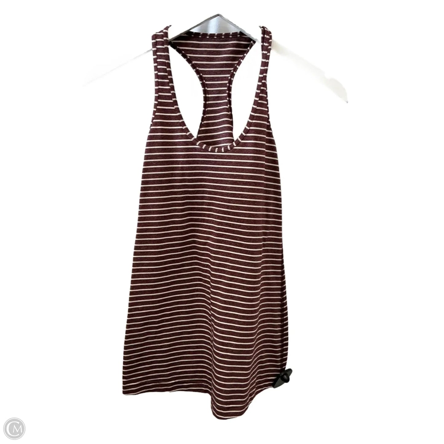 Athletic Tank Top By Lululemon In Striped Pattern, Size: 6