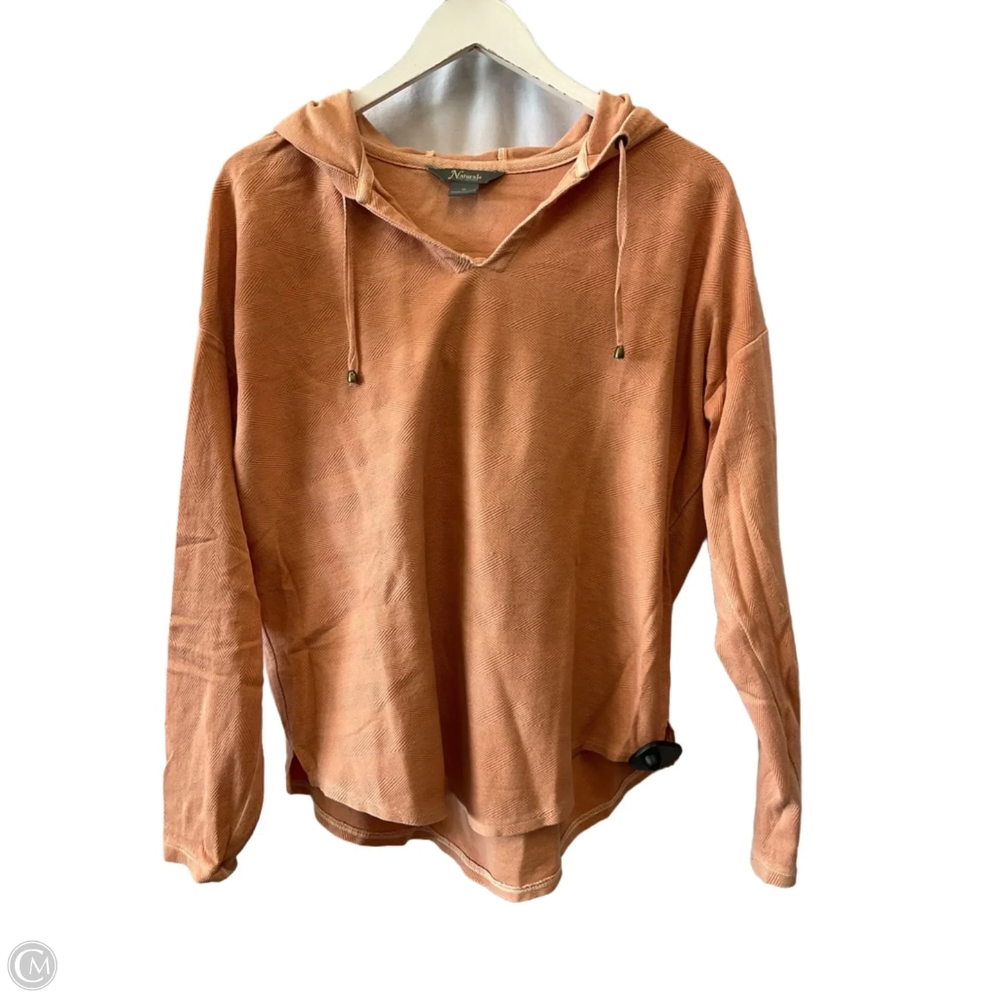 Top Long Sleeve By Natural Reflections In Peach, Size: M
