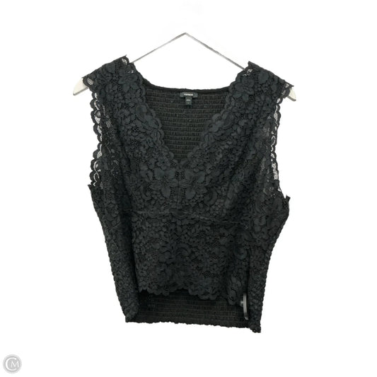 Top Sleeveless By Express In Black, Size: L