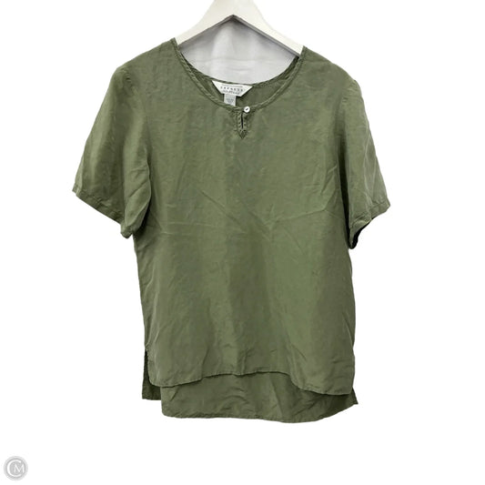 Top Short Sleeve By Express In Green, Size: M