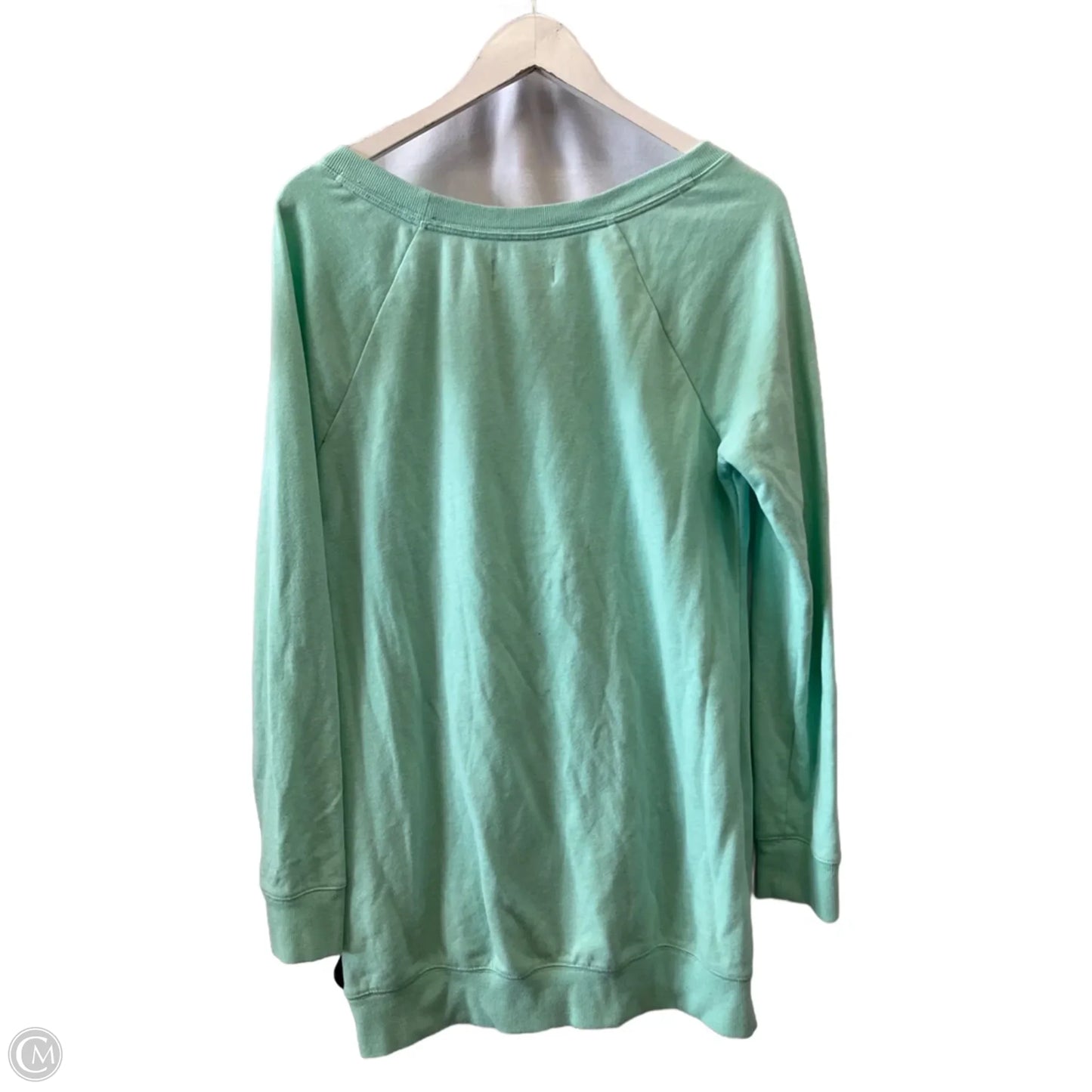Tunic Long Sleeve By Victorias Secret In Green, Size: M
