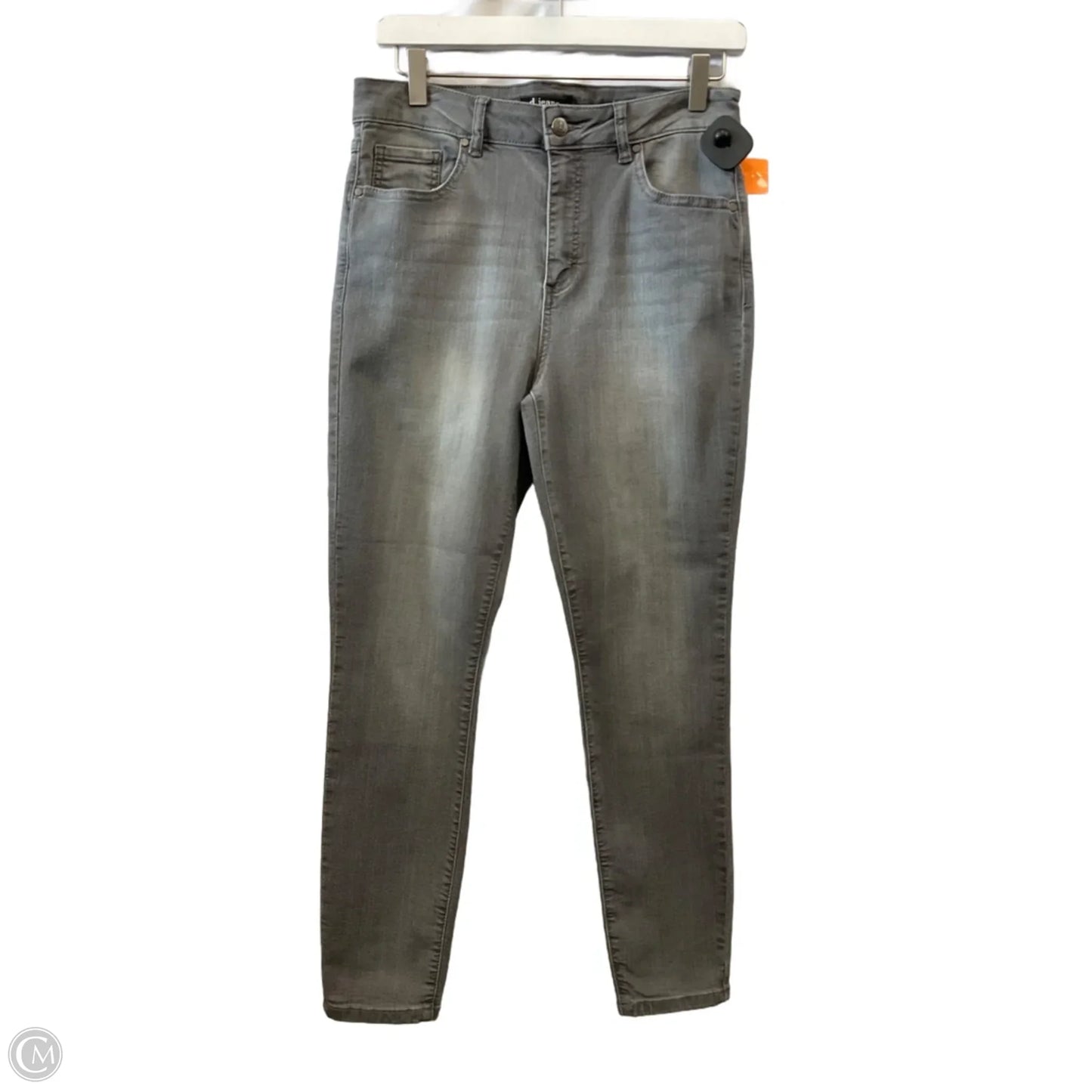 Jeans Skinny By D Jeans In Gray Denim, Size: 8