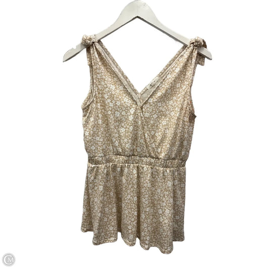 Top Sleeveless By Maurices In Tan, Size: S