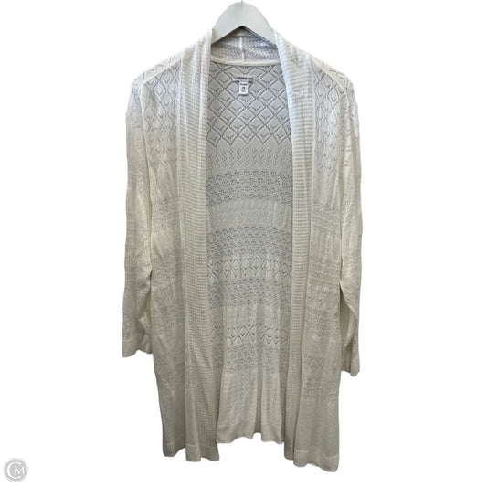 Cardigan By Croft And Barrow In White, Size: 1x