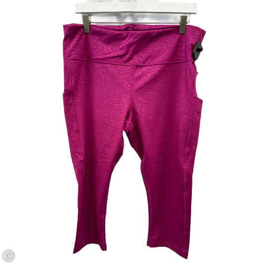 Athletic Leggings Capris By Athleta In Purple, Size: Xl