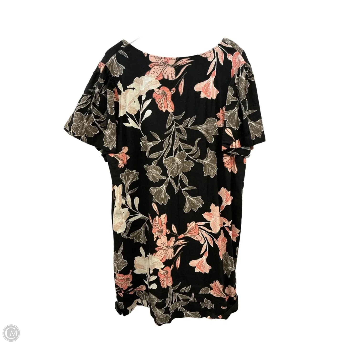Dress Casual Short By Nicole By Nicole Miller In Black, Size: Xxl