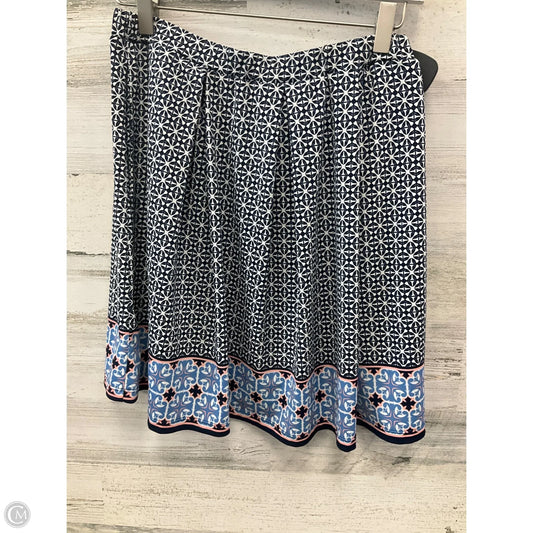 Skirt Mini & Short By Max Studio In Blue & White, Size: 4