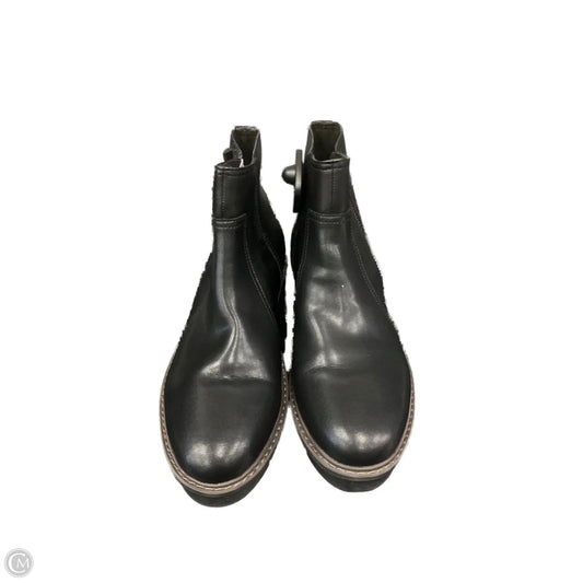 Boots Ankle Flats By Clarks In Black, Size: 11