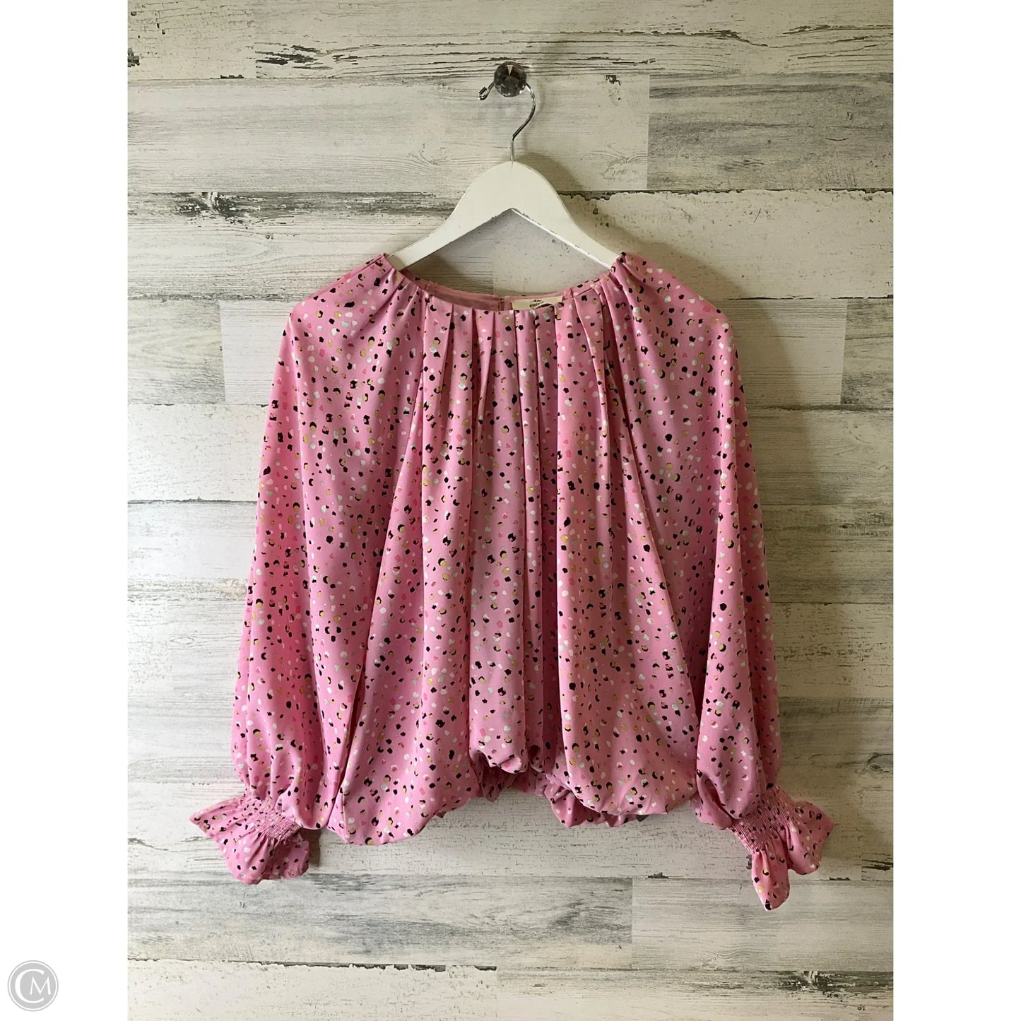 Top Long Sleeve By Entro In Pink, Size: S