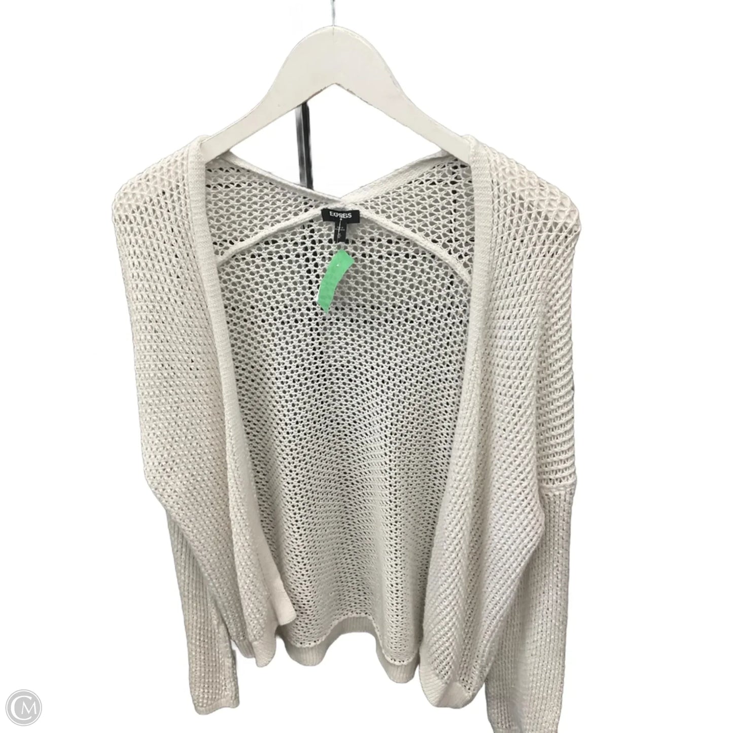 Cardigan By Express In White, Size: M