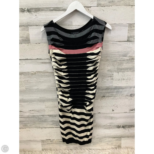 Dress Casual Short By Ted Baker In Black & Cream, Size: Xs