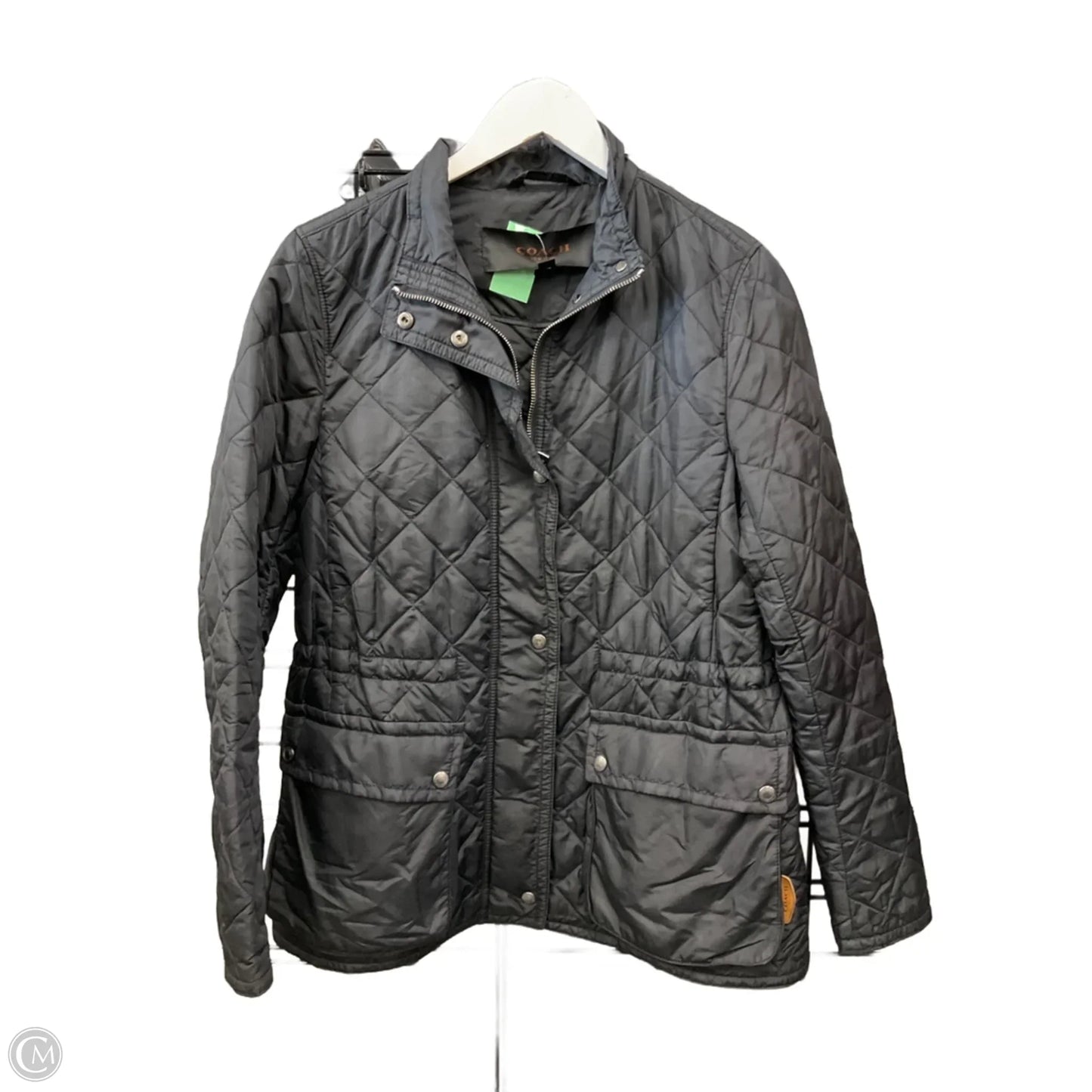 Jacket Designer By Coach In Black, Size: M