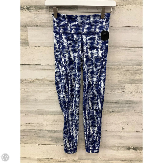 Athletic Leggings By Vineyard Vines In Blue & White, Size: Xxs