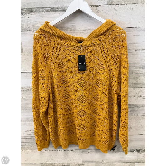 Sweater By Torrid In Gold, Size: 1x