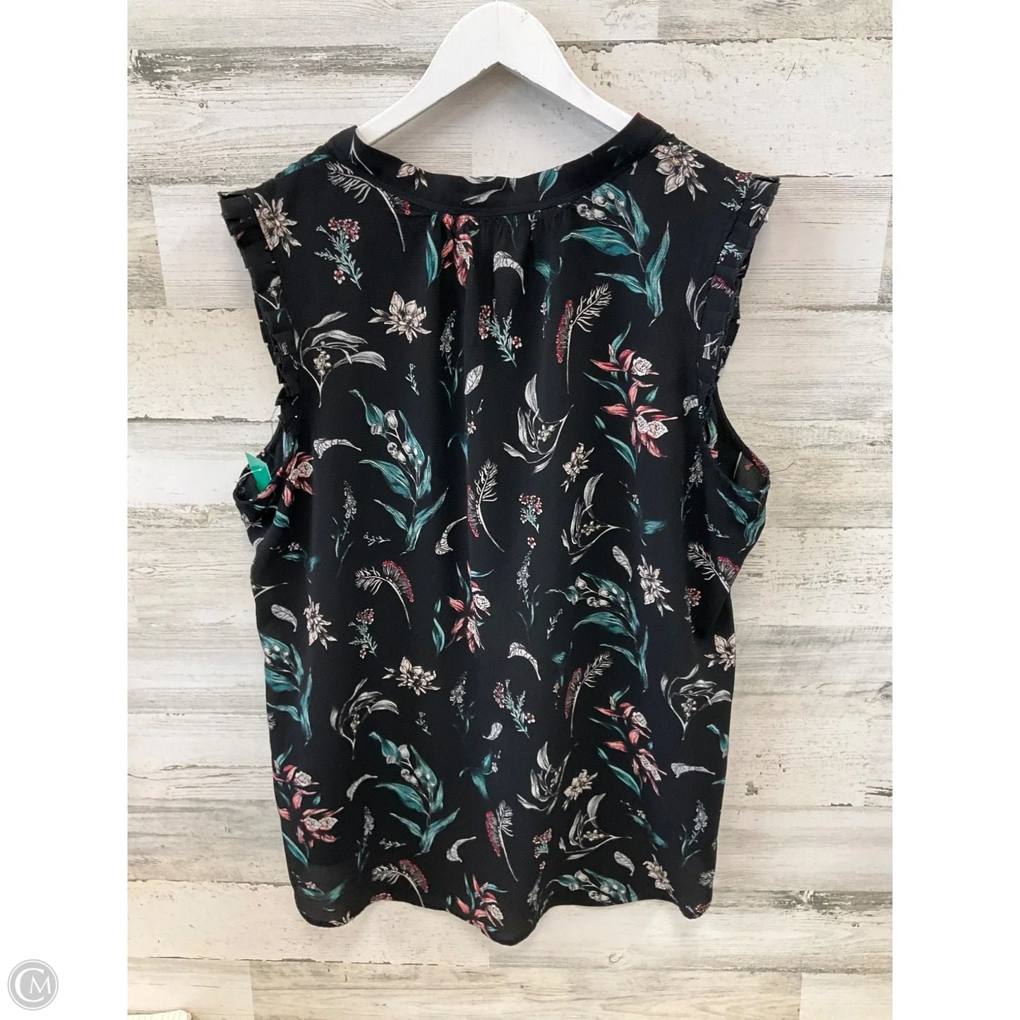 Top Sleeveless By Clothes Mentor In Black, Size: 3x