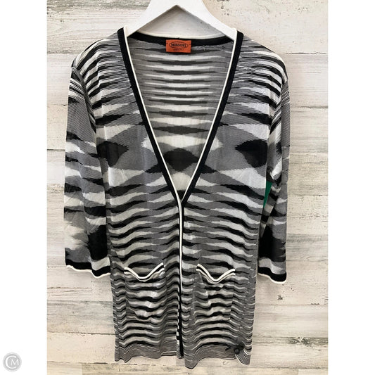 Cardigan Designer By Missoni In Black & White, Size: M