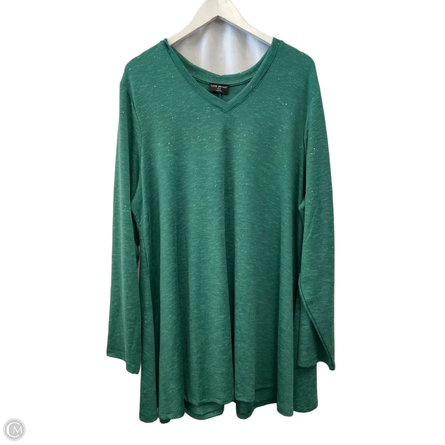 Top Long Sleeve By Lane Bryant In Green, Size: 4x