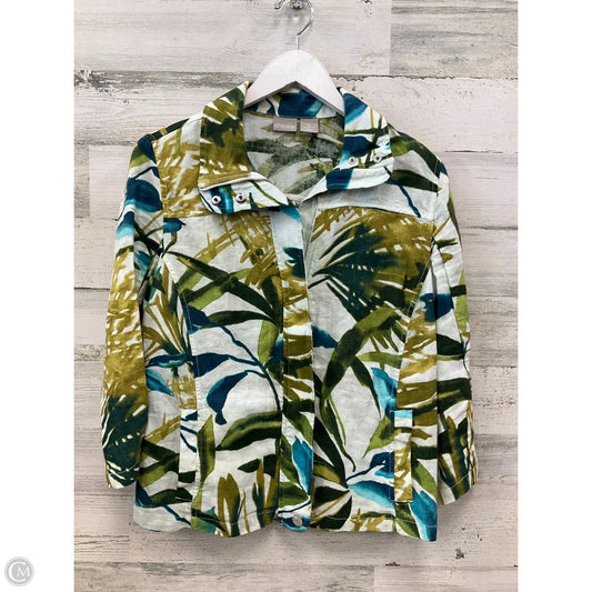 Jacket Other By Chicos In Tropical Print, Size: S