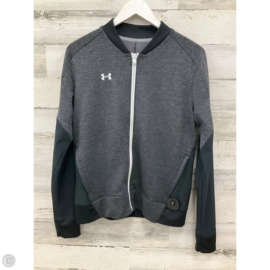 Athletic Jacket By Under Armour In Grey, Size: L