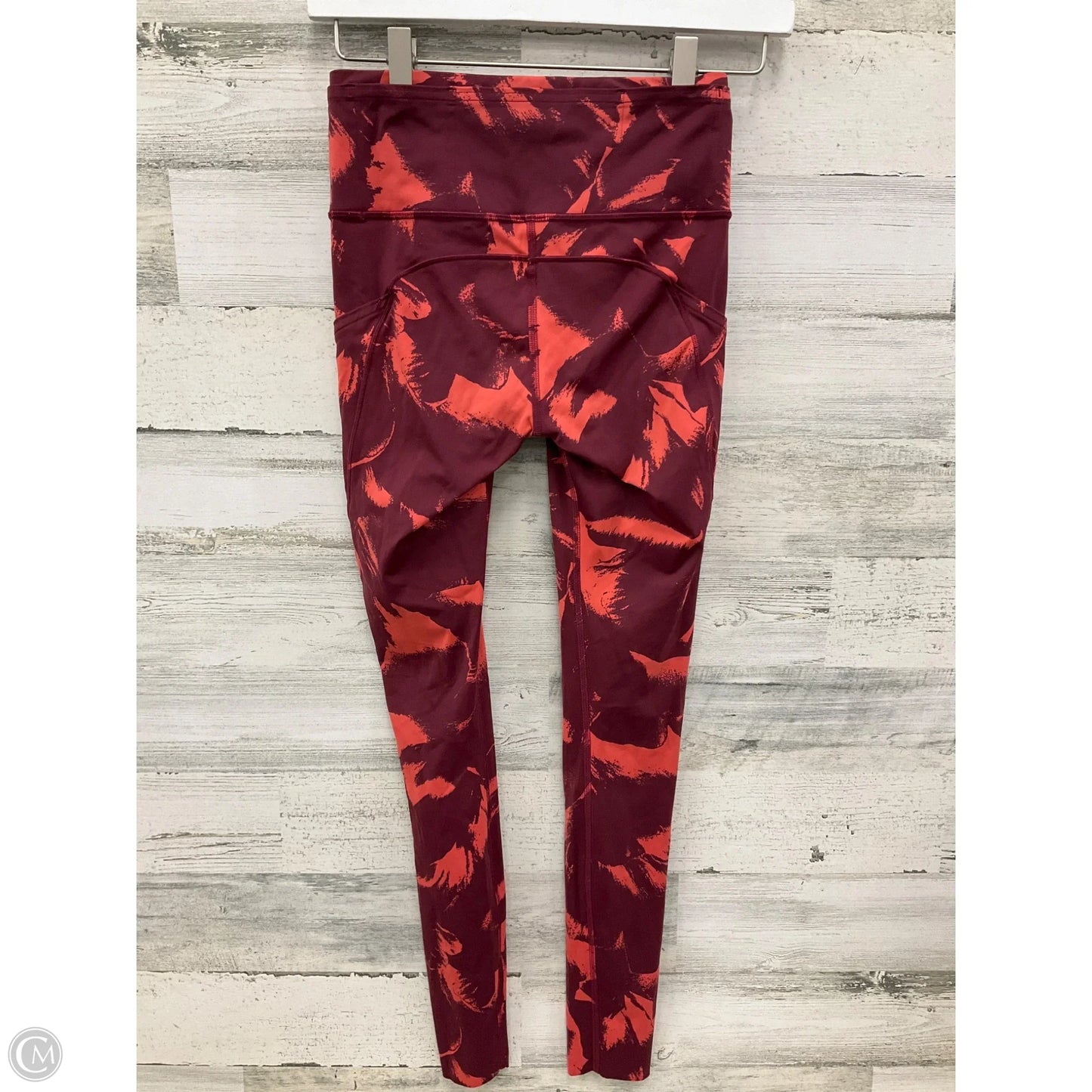 Athletic Leggings By Lululemon In Maroon, Size: Xs