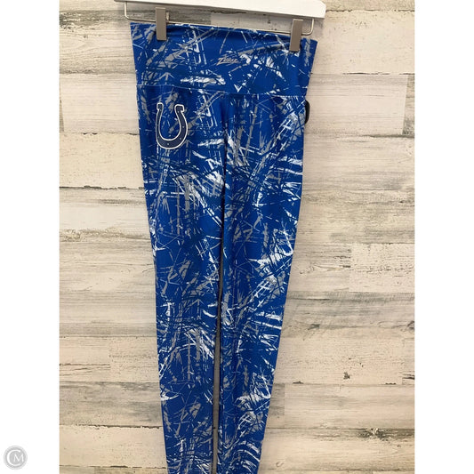 Athletic Leggings By Nfl In Blue & Silver, Size: M