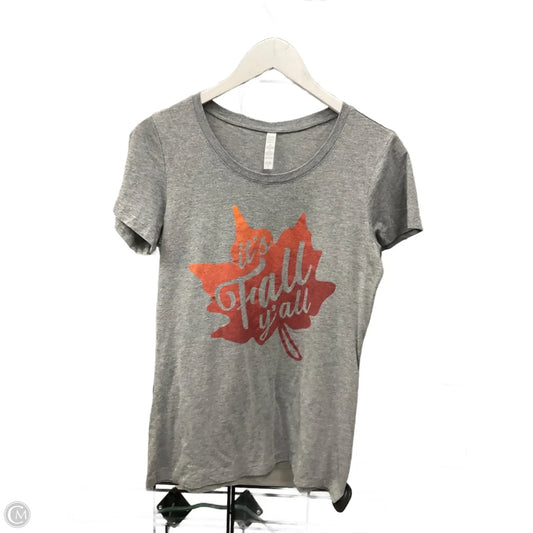 Top Short Sleeve By Clothes Mentor In Grey, Size: Xl